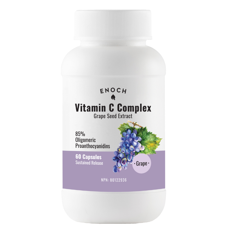 Enoch Vitamin C Complex with Grape Seed Extract 100mg 60 Sustained Release Capsules