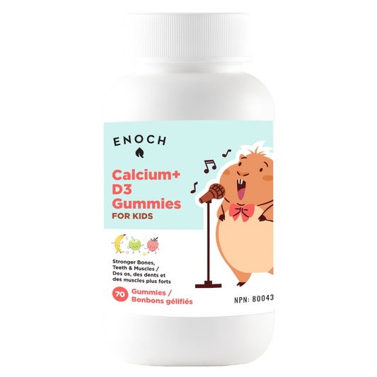 Enoch Calcium + D3 Gummies for Kids 70 Gummies