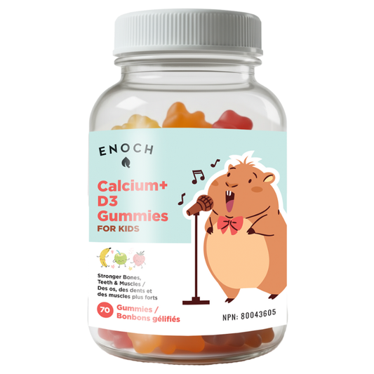Enoch Calcium + D3 Gummies for Kids 70 Gummies